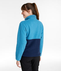 L.L.Bean Women's Mountainside Fleece Jacket, Colorblock CLOTHING|SALE