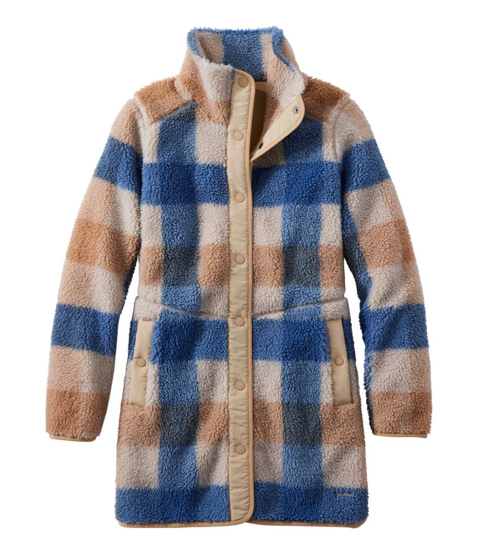 L.L.Bean Women's Bean's Sherpa Fleece Coat, Print CLOTHING|SALE