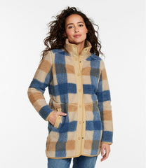 L.L.Bean Women's Bean's Sherpa Fleece Coat, Print CLOTHING|SALE