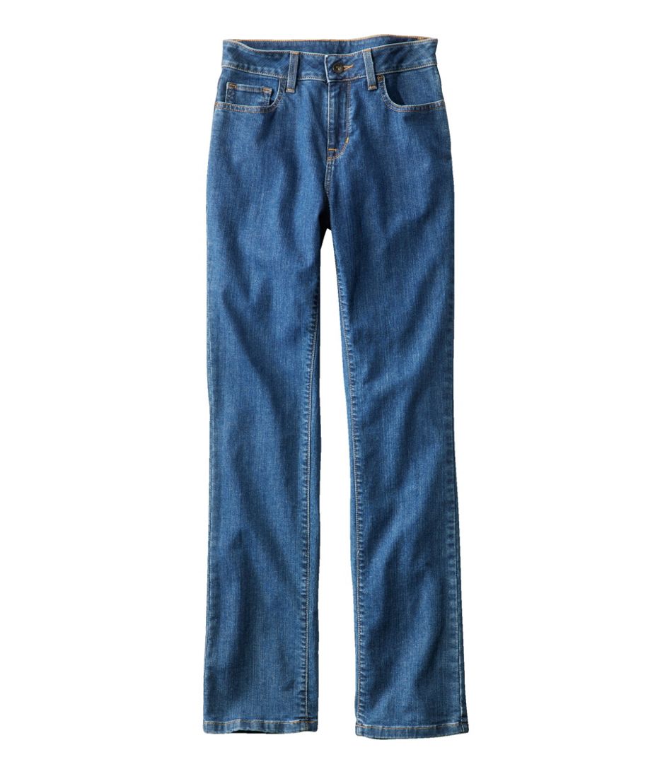 L.L.Bean Women's True Shape Jeans, High-Rise Straight-Leg CLOTHING