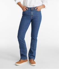 L.L.Bean Women's True Shape Jeans, High-Rise Bootcut CLOTHING