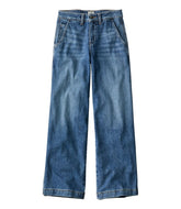 L.L.Bean Women's 207 Vintage Jeans, High-Rise Wide-Leg CLOTHING