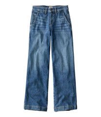 L.L.Bean Women's 207 Vintage Jeans, High-Rise Wide-Leg CLOTHING