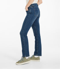 L.L.Bean Women's BeanFlex® Jeans, Mid-Rise Straight-Leg CLOTHING|SALE