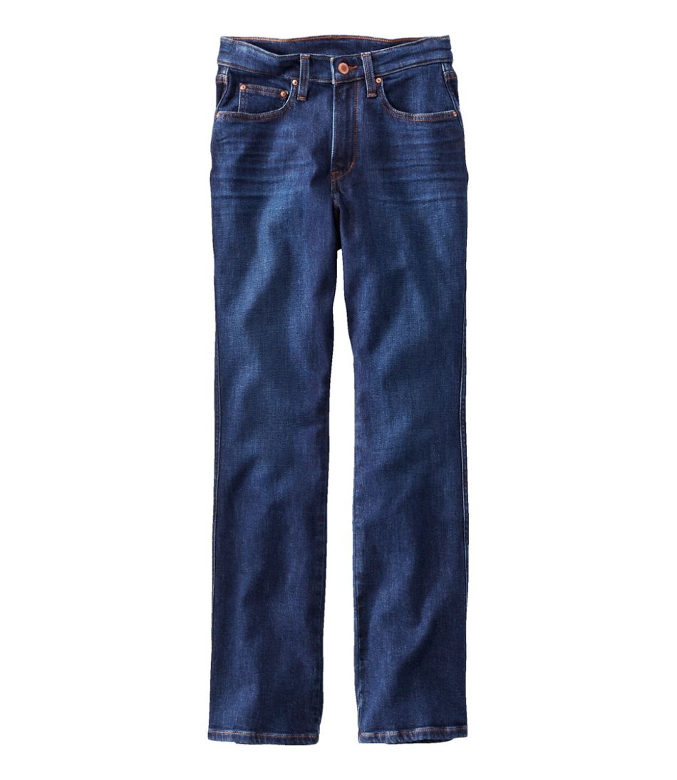 L.L.Bean Women's Everyday Stretch Jeans, High-Rise Mini Bootcut Ankle CLOTHING|SALE