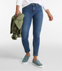 L.L.Bean Women's BeanFlex® Jeans, High-Rise Slim-Leg Ankle CLOTHING|SALE