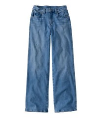 L.L.Bean Women's Everyday Stretch Jeans, High-Rise Relaxed Wide-Leg CLOTHING|SALE