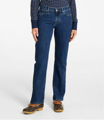 L.L.Bean Women's 207 Vintage Jeans, Mid-Rise Relaxed Straight-Leg CLOTHING