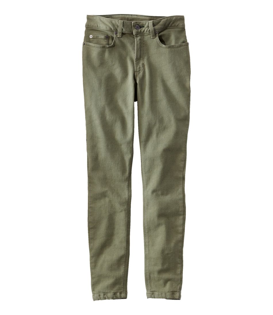 L.L.Bean Women's BeanFlex®Jeans, High-Rise Slim-Leg Ankle Color CLOTHING|SALE