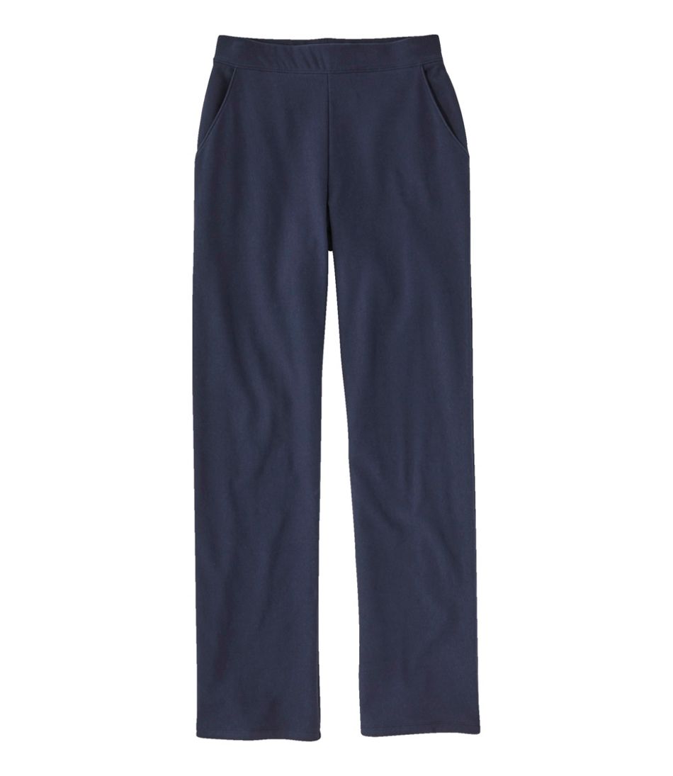 L.L.Bean Women's Perfect Fit Pants, Fleece-Backed Straight-Leg CLOTHING