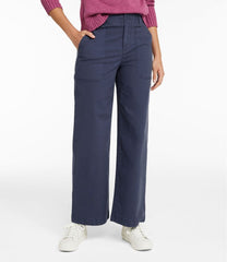 L.L.Bean Women's 207 Vintage Cotton Canvas Pants, High-Rise Wide-Leg CLOTHING|SALE