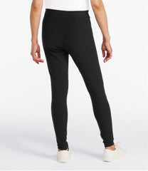 L.L.Bean Women's Perfect Fit Pants, Fleece-Backed Leggings CLOTHING