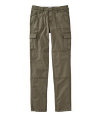 L.L.Bean Women's Stretch Canvas Cargo Pants, Mid-Rise Straight-Leg CLOTHING|SALE