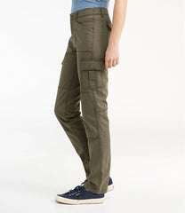 L.L.Bean Women's Stretch Canvas Cargo Pants, Mid-Rise Straight-Leg CLOTHING|SALE