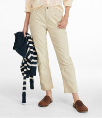 L.L.Bean Women's Signature Easy-Cotton Pleated Chinos, Ankle CLOTHING|SALE
