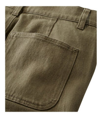 L.L.Bean Women's Signature Washed Cotton Barrel Pants, High-Rise Tapered Leg CLOTHING|SALE