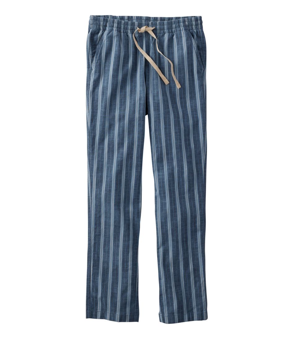 L.L.Bean Women's Lakewashed Pull-On Chinos, Mid-Rise Tapered-Leg Chambray Ankle Pants CLOTHING|SALE