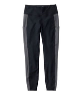 L.L.Bean Women's Everyday Performance 7/8 Leggings, High-Rise Pocket Colorblock CLOTHING|SALE