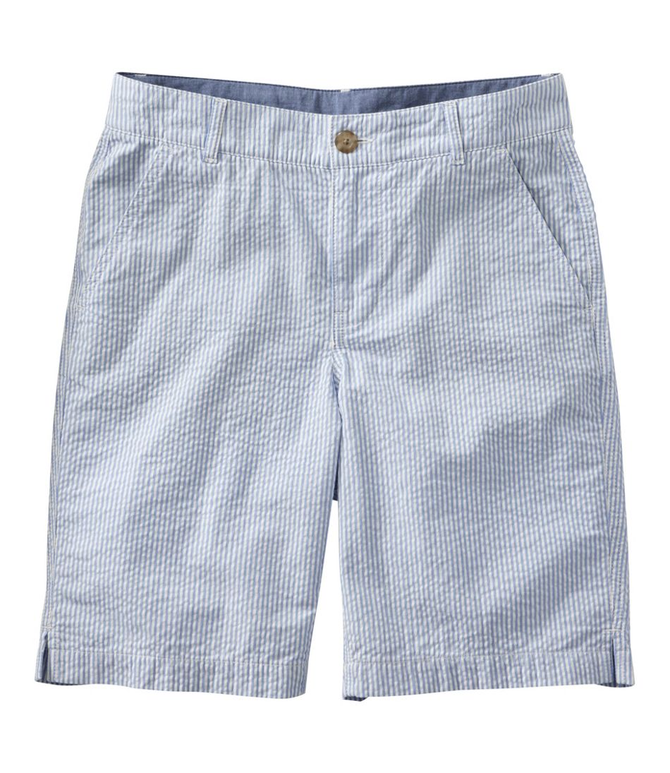 L.L.Bean Women's Comfort Stretch Shorts, Seersucker Bermudas 9" CLOTHING|SALE