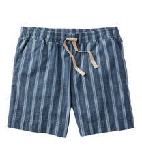 L.L.Bean Women's Lakewashed Dock Shorts, Mid-Rise Stripe CLOTHING|SALE