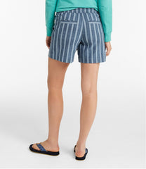 L.L.Bean Women's Lakewashed Dock Shorts, Mid-Rise Stripe CLOTHING|SALE