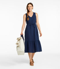 L.L.Bean Women's Cloud Gauze Midi Dress CLOTHING
