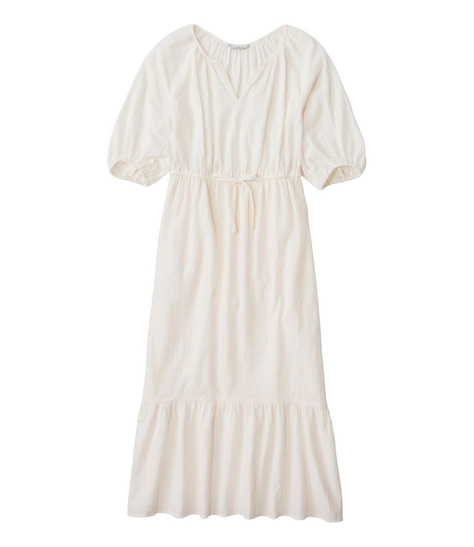 L.L.Bean Women's Signature Castine Cotton Popover Dress CLOTHING