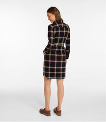 L.L.Bean Women's Signature Camp Flannel Shirt Dress, Button-Front CLOTHING|SALE