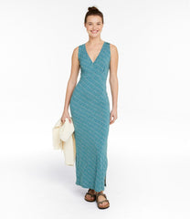 L.L.Bean Women's Summer Knit Maxi Dress, Print CLOTHING
