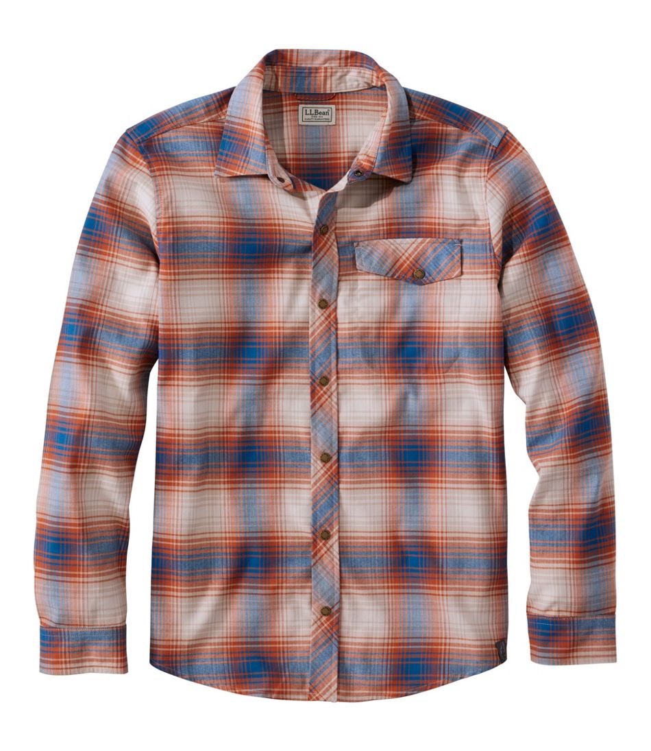 L.L.Bean Men's Mountainside Brushed Performance Shirt SALE|CLOTHING