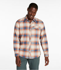 L.L.Bean Men's Mountainside Brushed Performance Shirt SALE|CLOTHING