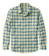L.L.Bean Men's Wrinkle-Free Ultrasoft Brushed Cotton Shirt, Long-Sleeve, Slightly Fitted Untucked Fit SALE|CLOTHING