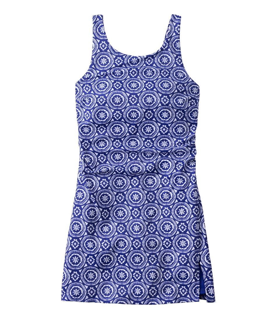 L.L.Bean Women's BeanSport Swim Dress, Print CLOTHING|SALE