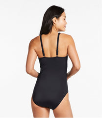 L.L.Bean Women's BeanSport Swimwear, Squareneck Tanksuit CLOTHING