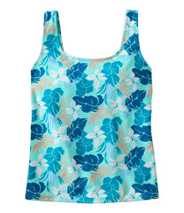 L.L.Bean Women's BeanSport Swimwear, Scoopneck Tankini Top, Print CLOTHING|SALE