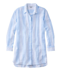 L.L.Bean Women's Cloud Gauze Cover-Up Shirt, Stripe CLOTHING|SALE