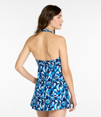 L.L.Bean Women's Shaping Swimwear, Clasp Halter Dress Print CLOTHING|SALE