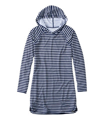L.L.Bean Women's SunSmart® UPF 50+ Sun Shirt, Hooded Tunic Print CLOTHING