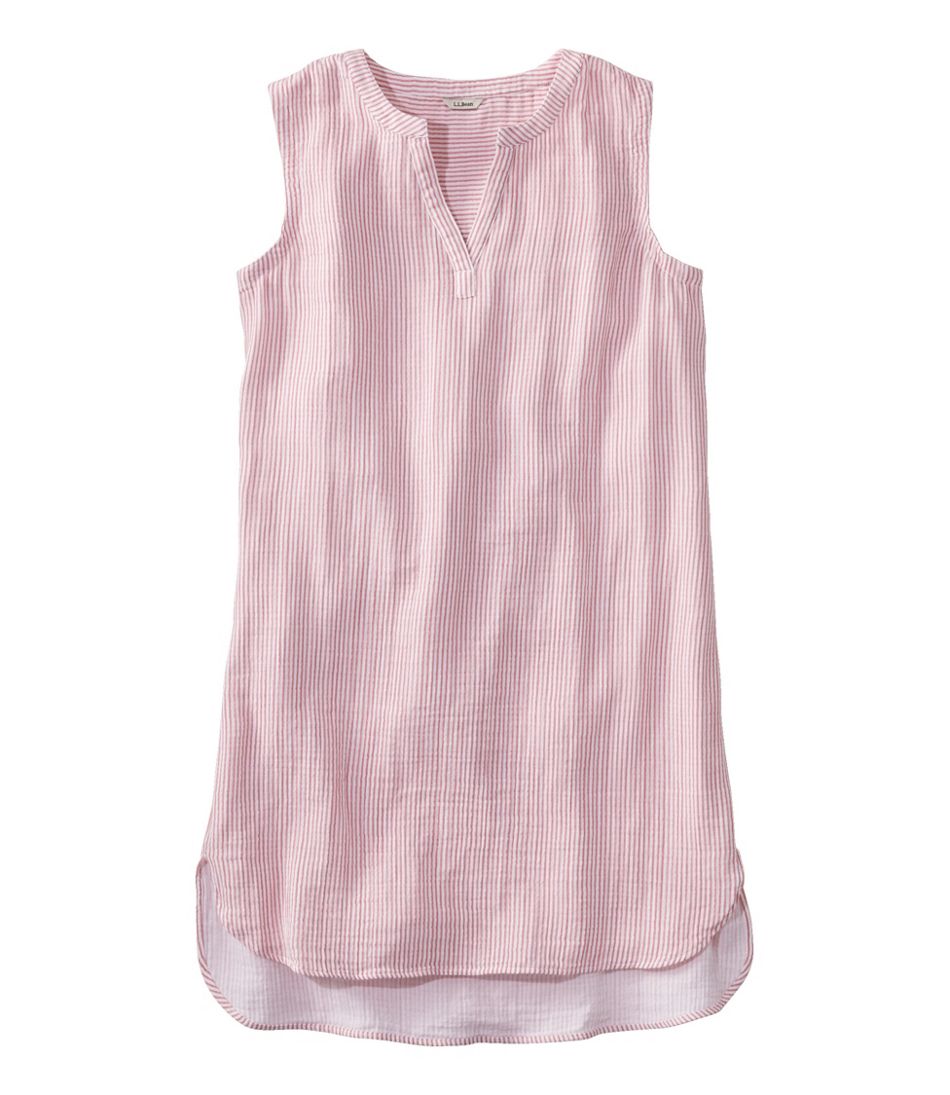 L.L.Bean Women's Cloud Gauze Cover-Up Dress, Stripe CLOTHING|SALE