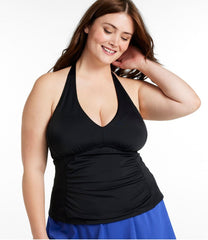 L.L.Bean Women's BeanSport Swimwear, Halter Tankini Top CLOTHING