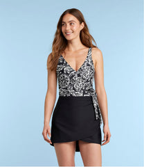 L.L.Bean Women's Summersalt The Ruched Swim Skirt CLOTHING