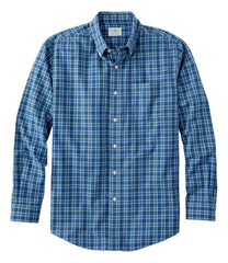 L.L.Bean Men's Wrinkle-Free Kennebunk Sport Shirt, Slightly Fitted Check CLOTHING