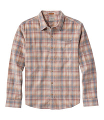 L.L.Bean Men's Sunwashed Corduroy Shirt, Slightly Fitted Untucked Fit, Plaid CLOTHING|SALE