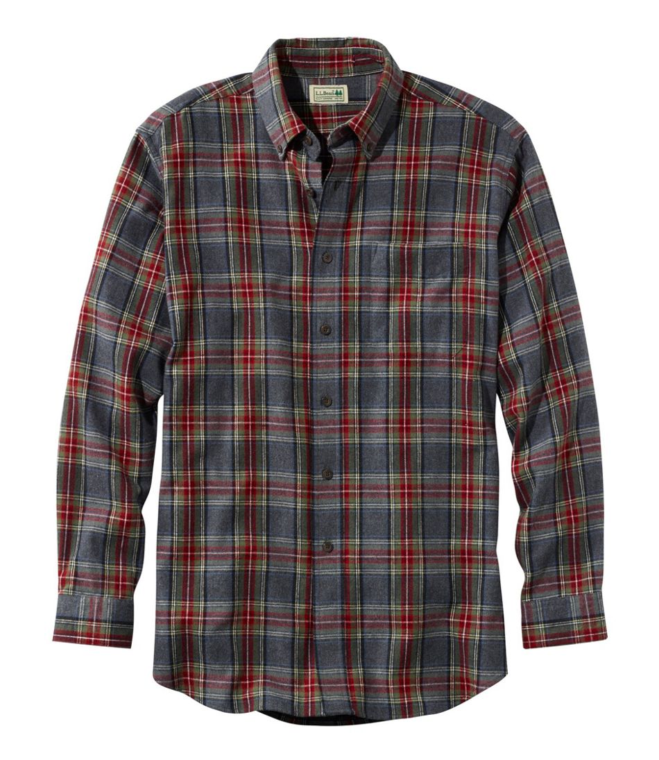 L.L.Bean Men's Scotch Plaid Flannel Shirt, Slim Fit CLOTHING|SALE