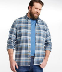 L.L.Bean Men's Stonecoast Hemp Shirt, Long-Sleeve, Slightly Fitted Untucked Fit CLOTHING|SALE