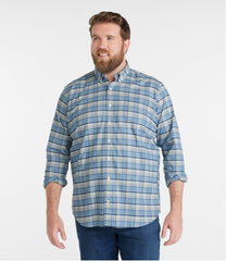 L.L.Bean Men's Comfort Stretch® Oxford Shirt, Traditional Untucked Fit, Plaid CLOTHING|SALE