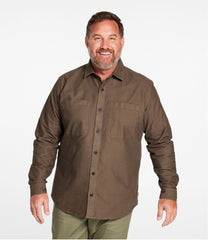 L.L.Bean Men's Bean's Moleskin Shirt, Slightly Fitted Untucked Fit CLOTHING|SALE