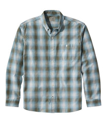 L.L.Bean Men's Comfort Stretch® Chambray Shirt, Traditional Untucked Fit, Long-Sleeve, Print CLOTHING|SALE