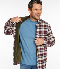 L.L.Bean Men's Fleece-Lined Flannel Shirt, Traditional Fit CLOTHING