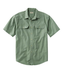 L.L.Bean Men's Sunwashed Canvas Shirt, Traditional Fit Short-Sleeve CLOTHING|SALE